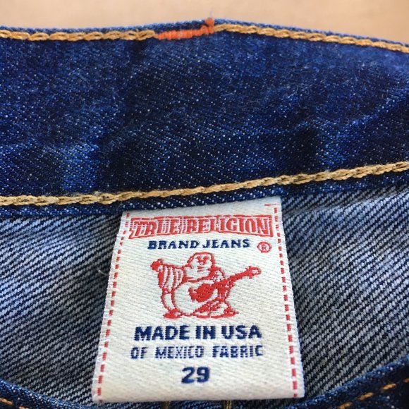 True Religion Dark Wash Flare World Tour Jeans Size 29 - Picture 7 of 7